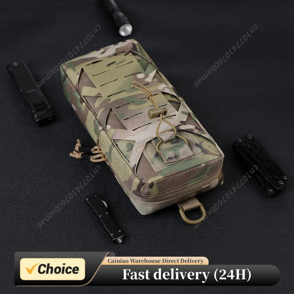 Portable Tactic EDC Pouch Multi-Functional Gadget Organizer Pocket Outdoor Survival Tool Storage Bag Emergency Accessory