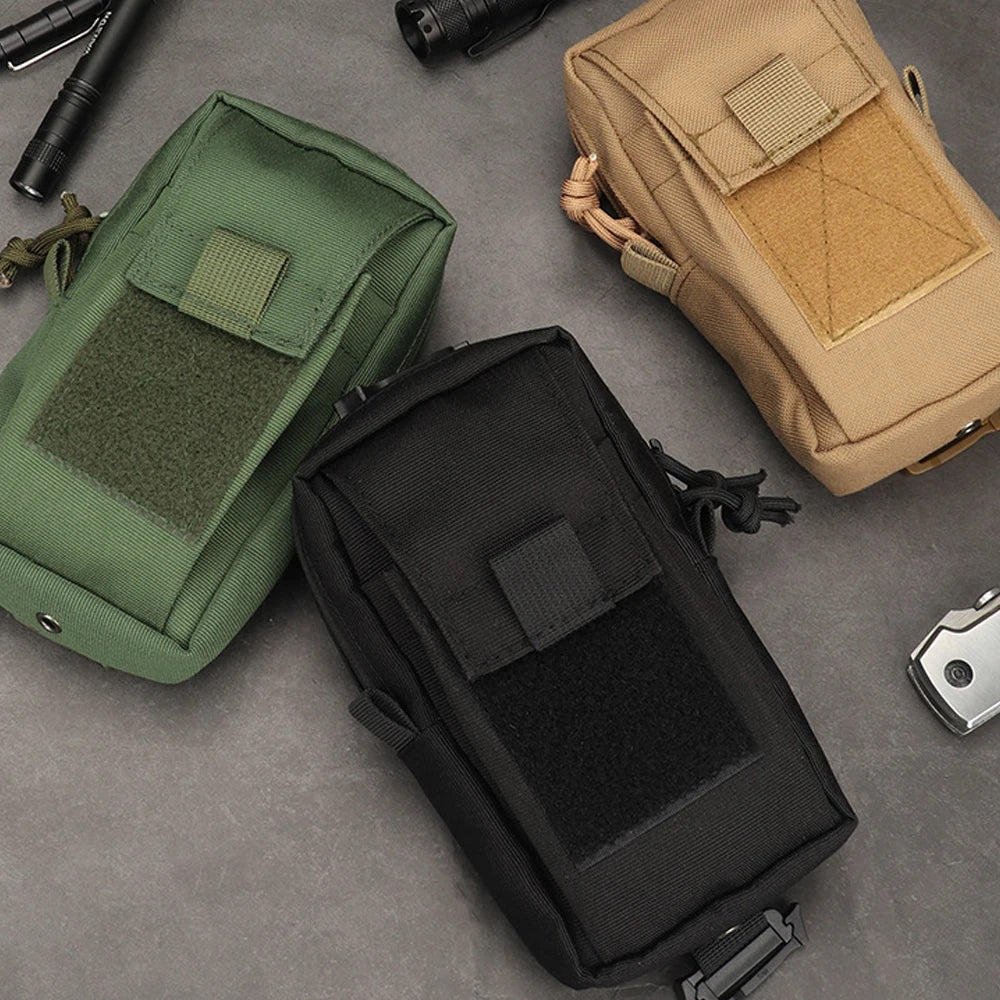 Tactical MOLLE Shoulder Strap Pouch Backpack Accessory Phone Pouch Outdoor Accessory Pouch