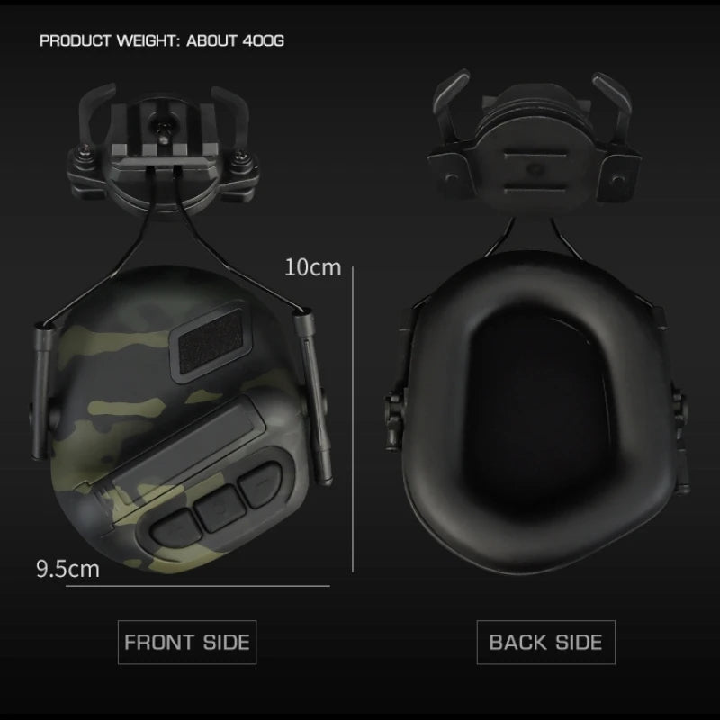 Tactical 5.0 Headset Non-picking Noise-Cancelling Headset for Helmet Headset Baofeng Radio PTT Adapter Mobile Earphone