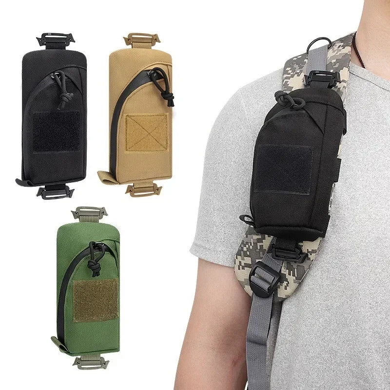 Tactical Molle Bag Backpack Shoulder Strap Accessory Pouch, Multifunctional EDC Tool Pockets Small Compact Pouchs