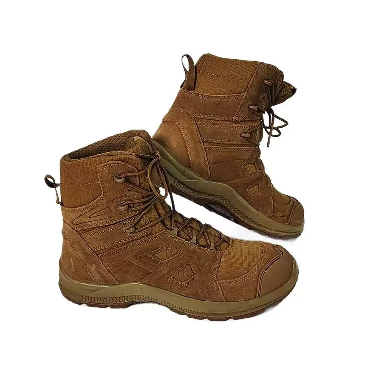 Men Tactical Combat Boots High top Outdoor Hiking Mountaineering Trekking Shoes Training Ankle Boots Male Sneakers 46
