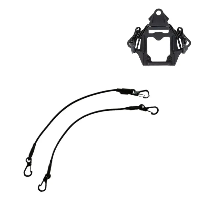 Tactical Helmet Accessory Kit with Adjustable Elastic Rope and Mounting Bracket for FAST SF Compatible with FAST SF