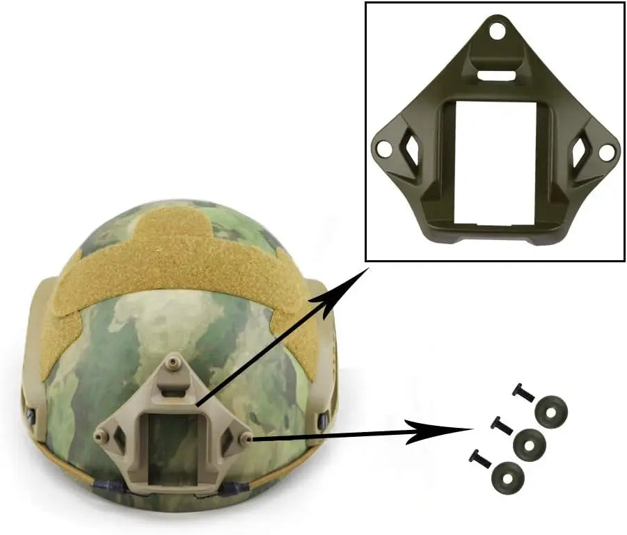 Tactical Helmet Accessories Sports Camera Bracket Base Mount Adapter Night Vision Aluminum Alloy Base Mount Fast Helmet Parts