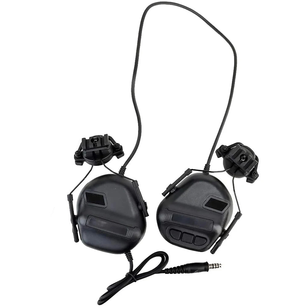 Tactical Helmet Set FAST Airsoft Protective Helmet with Earphones Monocular Night Vision Device Model Signal Light for Cosplay