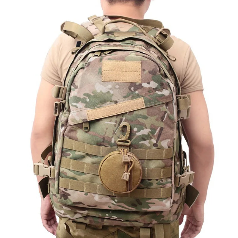 1000D New Outdoor Casual Men Coin Wallet Portable Mini Money Coin Pouch Keys Holder Waist Bag Round Small Case Zipper Wallet