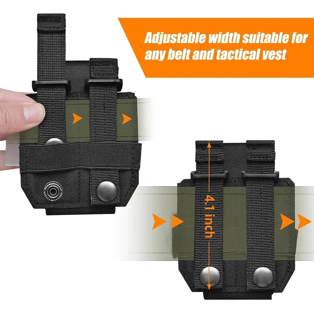 Handcuff Pouch MOLLE Shackles Holder Quick Draw Universal Holster Chain Cuffs Cover Belt Gear Pouch for Duty Use