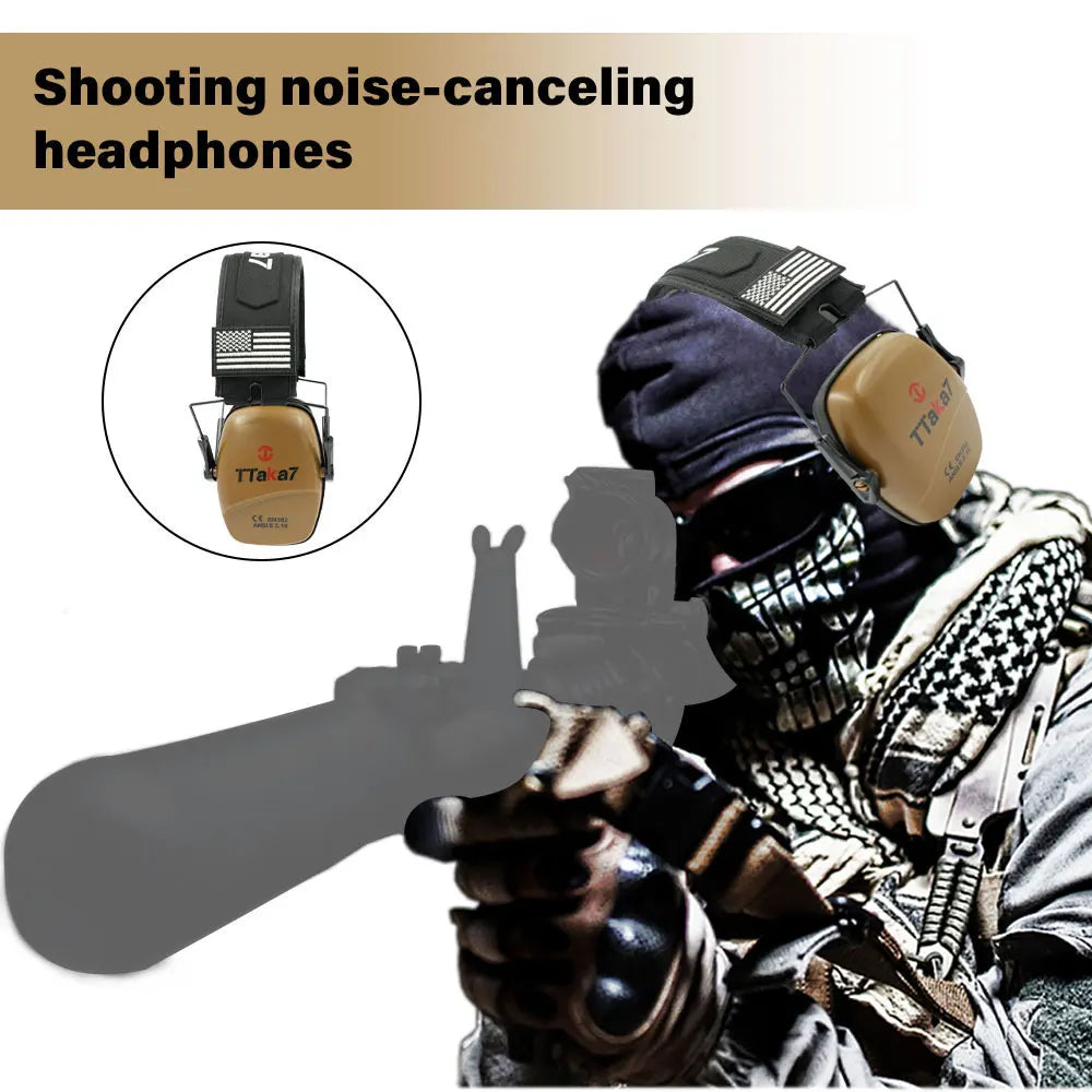 Ear Muff Outdoor Sports New lectronic Shooting Earmuffs Tactical Impact Sound Amplification Headset Ear Protection Anti-noise