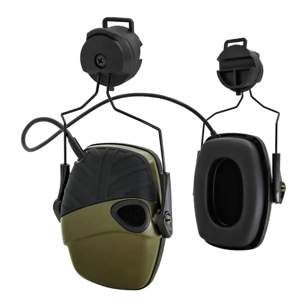 Electronic Shooting Headset Helmet Mounted Version Hunting Pickup and Noise Reduction Tactical Headset with External Mic Kit