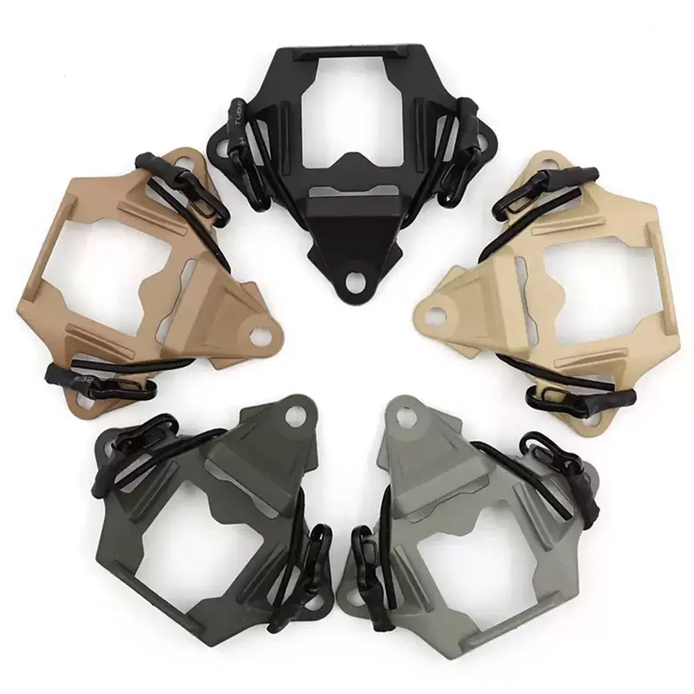 OPS Style Gen 3 Alloy Frame NVG Mount Bracket & Cuttlefish Rail - FAST/MICH Universal Tactical Helmet Accessory
