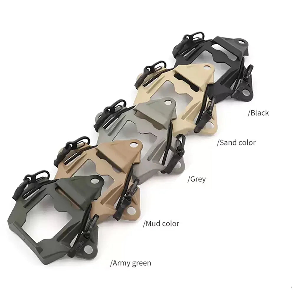 OPS Style Gen 3 Alloy Frame NVG Mount Bracket & Cuttlefish Rail - FAST/MICH Universal Tactical Helmet Accessory