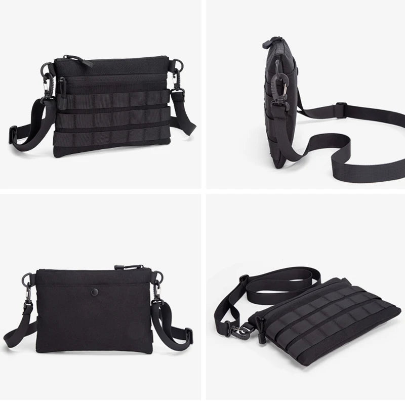 Tactical MOLLE Crossbody Bag Portable 600D Nylon Chest Bag Outdoor EDC Shoulder Bag for Daily Commute Outdoor Hiking