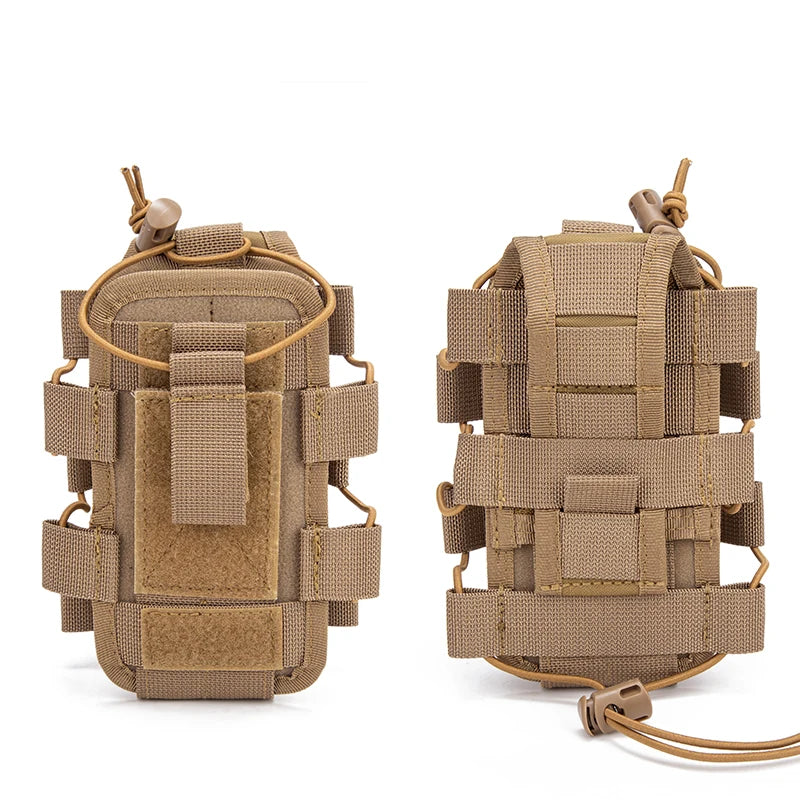 Tactical  Radio Pouch Quick Release Walkie Talkie Holder for Outdoor Multi-Functional Water Bottle Phone Pouch  Magazine pouch.