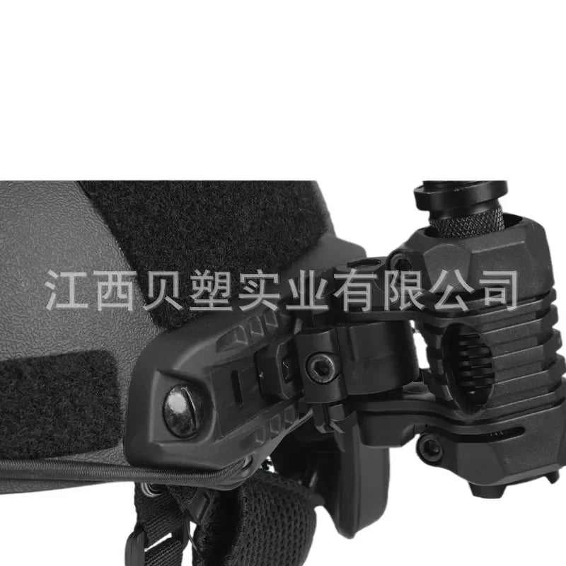 FAST Tactical Helmet Mount with 360 Degree Rotating Buckle Compatible with FAST ARC Helmet Lightweight Nylon Flashlight