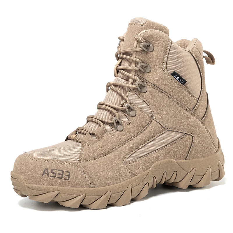 Brand Men Tactical Boots Military Plus Size Hunting Boot Motorcycle Outdoor Ankle Hiking Shoes Waterproof Casual Climbing Shoes