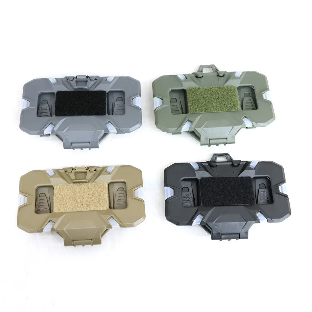 Tactical Vest Chest Phone Maps Navigation Holder Fit for MOLLE Plate Carrier Hunting Vest, Quick-Access Foldable Admin Panel