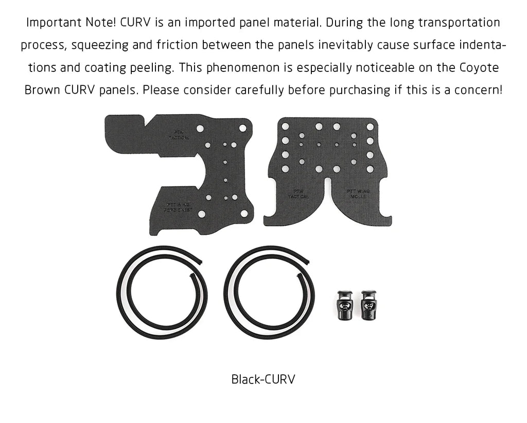 PEW TACTICAL PTT WING KIT FERRO Style Mounting Plate CURV Plate