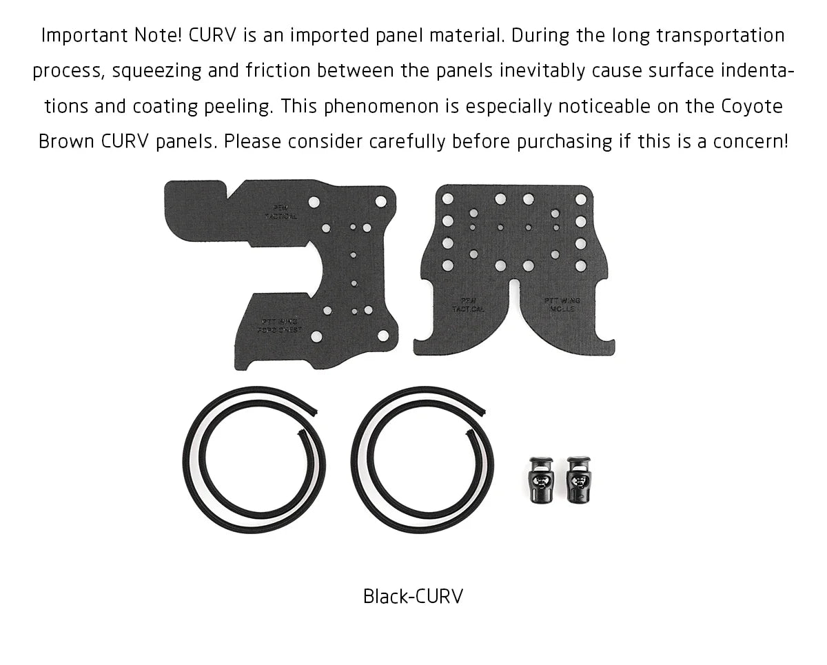 PEW TACTICAL PTT WING KIT FERRO Style Mounting Plate CURV Plate