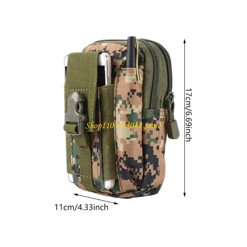 R53E Belt Waist Pack Outdoor Camping Pouches Phone Bag Climbing Multipurpose Sports Pouches Belt Tool Bag