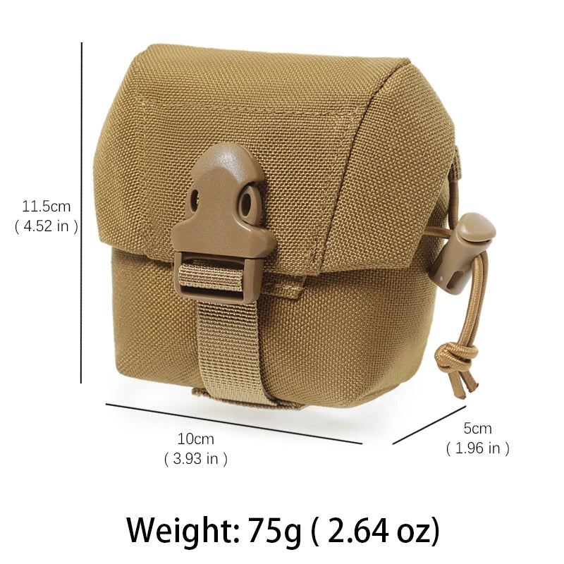 Tactical MOLLE Utility Pouch,Nylon Waist Storage Bag with Quick Release Buckle,Portable Accessory Pack for Binoculars,Daily EDC