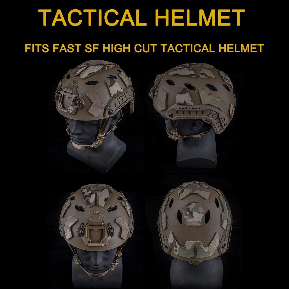 Tactical Magic Patches Highly Cut Hook Loop Fasteners Helmets Sticker Airsoft Fast Magic Stickers Accessory Hunting Tool Set