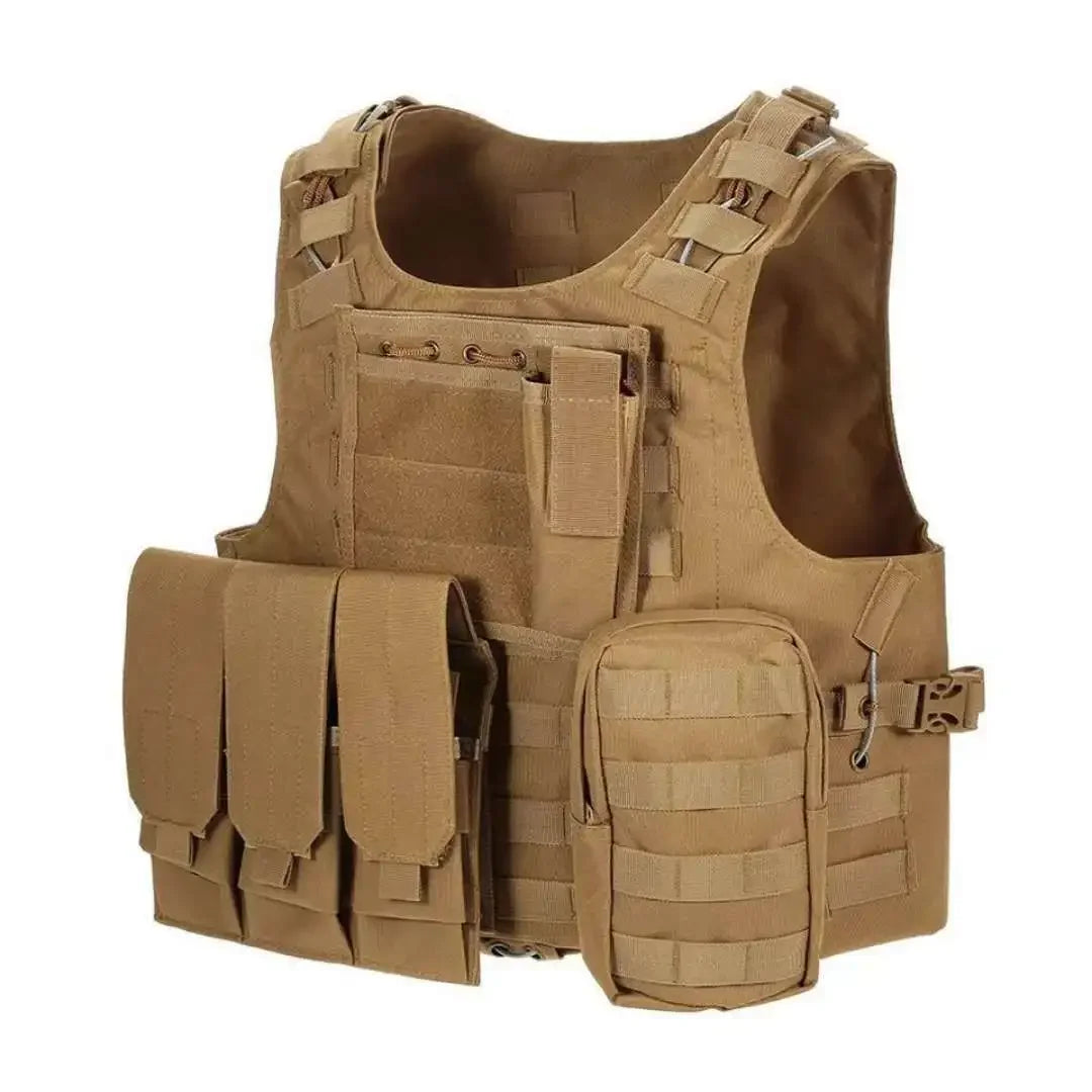 Tactical Vest CS Game Airsoft Assault Molle Vest Equipment Outdoor Clothing Hunting Camouflage Vest Combat Security Waistcoat