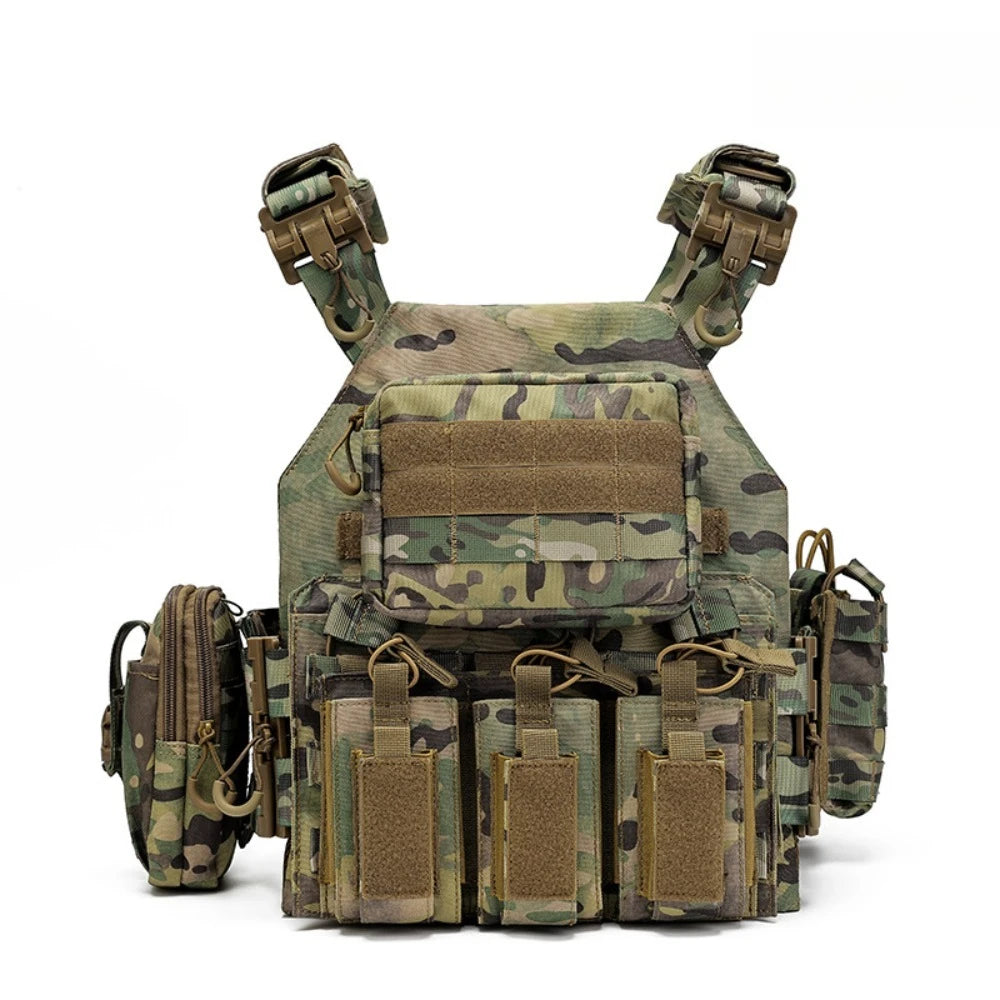 1000D JPC Tactical Vest with Pouches Modular MOLLE Plate Carrier Quick Release Outdoor Hunting Airsoft Vest ﻿Hunting Vest