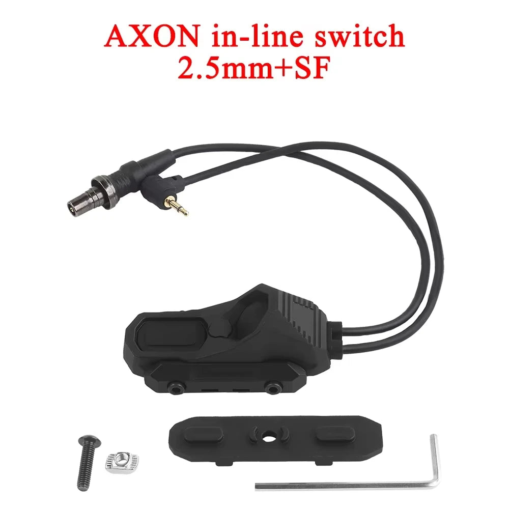 Flashlight Remote Dual Function Switch Button Tactical Airsoft Pressure Switch for PEQ-15 NGAL Laser and Tactical Flashlights