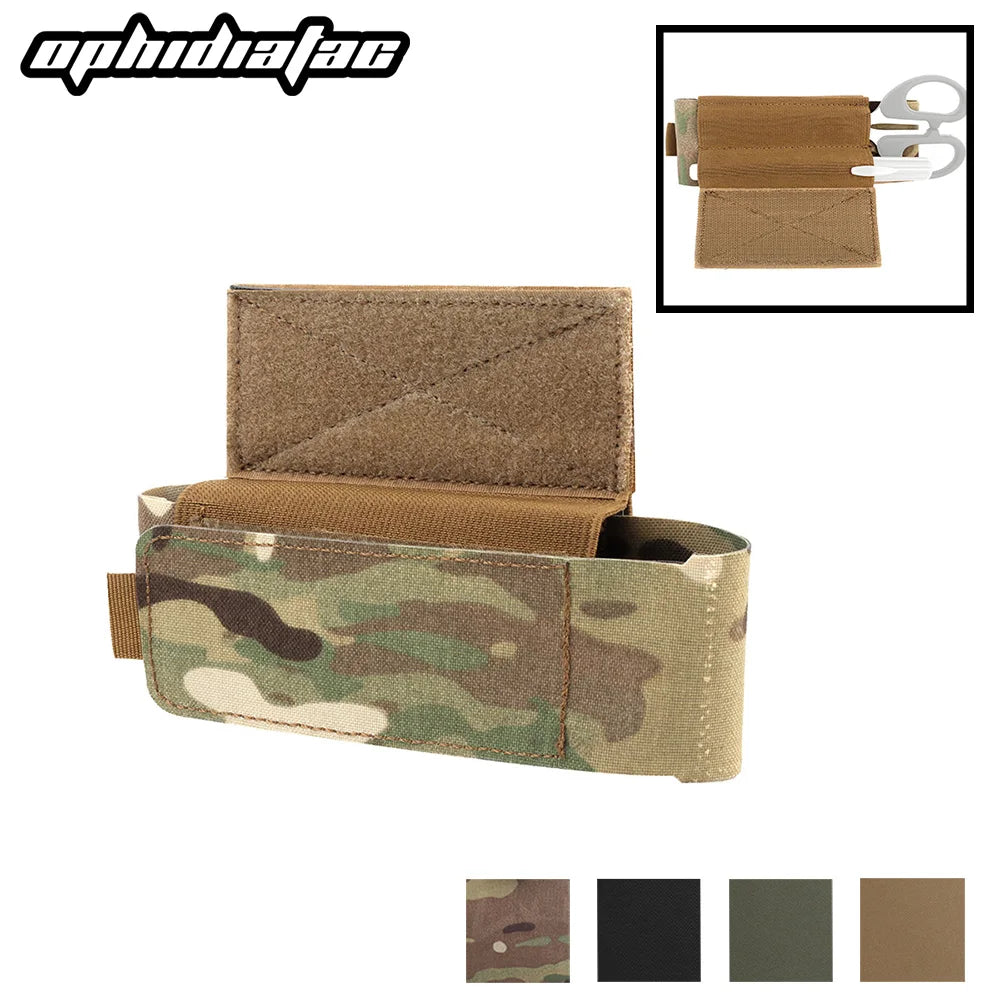 OPHIDIAN Tourniquet Pouch Holder TQ Tourniquet Case Trauma Medical Shear Pouch Elastic Tourniquet Straps Storage Bag Carrier