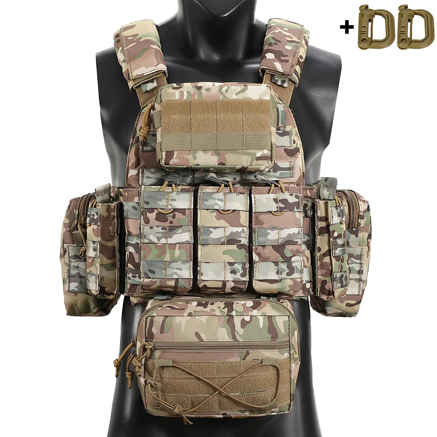 Multi functional outdoor hunting vest, durable, quick drying, breathable vest with multiple pockets