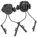 Tactical Rail Mounts Headset Fast Helmet Rail Adapter Headset Holder Shooting 360 Rotation Airsoft Helmet Rail Bracket