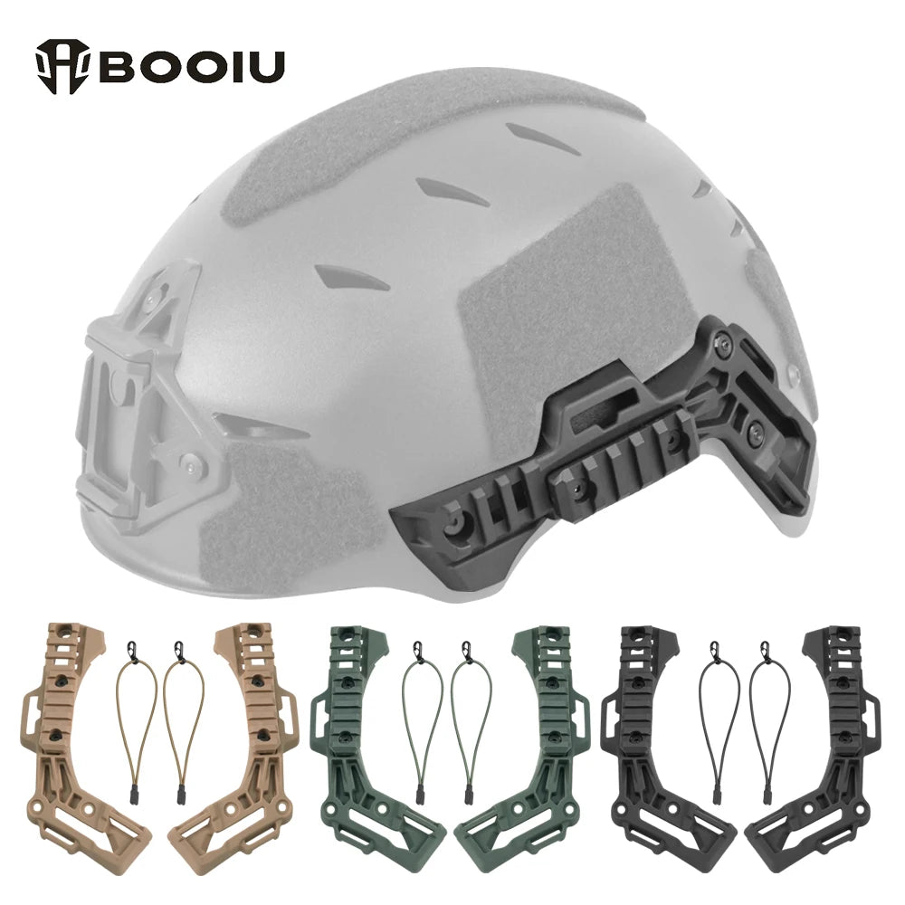 BOOIU Tactical Wendy Helmet Side Guide Rail ARC Airsoft Helmet Accessories Mount Guide Rail Hunting Paintball for Wendy Helmet