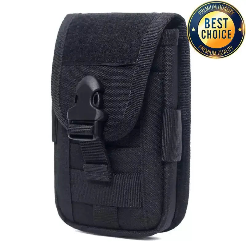 1000D Camo Tactical Running Bag Sports Phone Bag Waist Pocket Double Layer Molle Accessory Power Bank Bag Wallet Pack