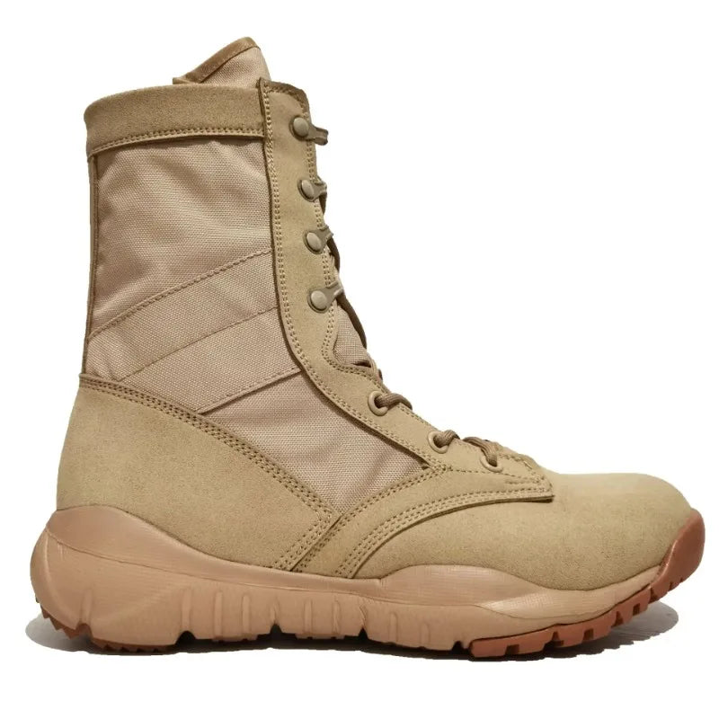 Summer Ultra-light Breathable Boots 35-46 Yards Men's and Women's Outdoor Mountaineering High-top Shoes Safety Boots (zipper)
