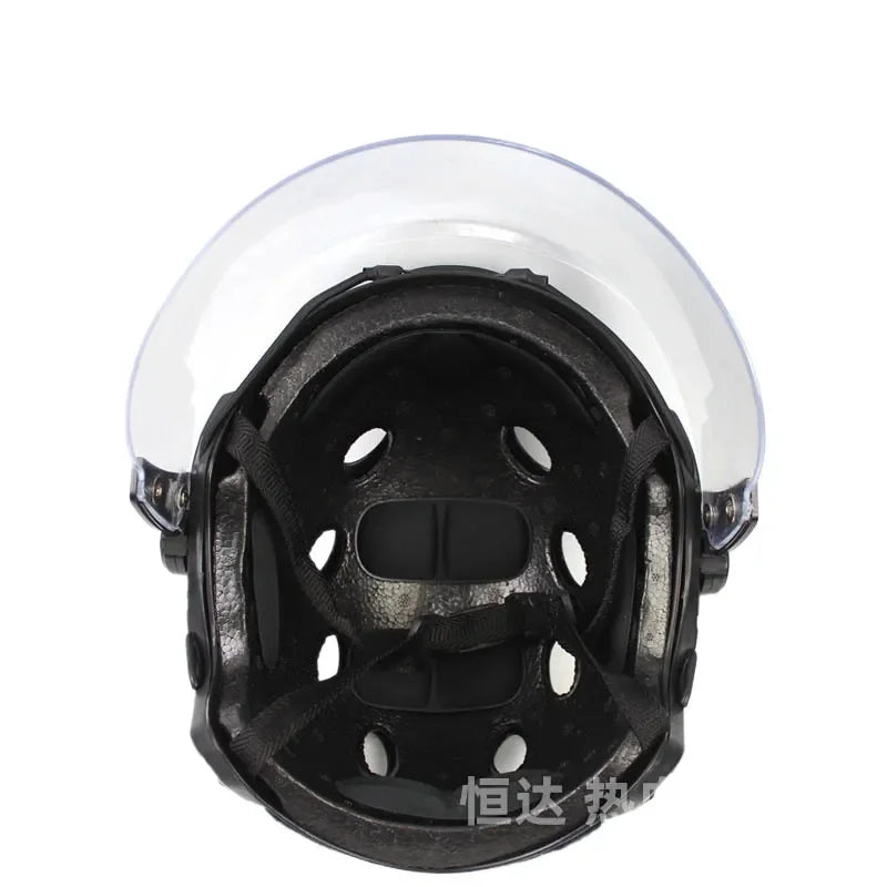 Tactical Helmet with Adjustable Padding and Chin Strap for Military Police Airsoft Compatible with FAST PJ MH CS Helmets