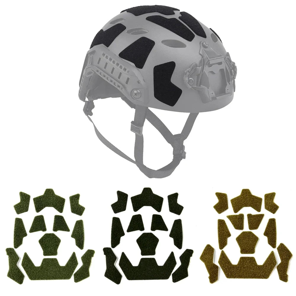 11pcs FAST Helmet Magic Sticker Airsoft Helmet Patches Hook and Loop Sticky for FAST Tactical Helmet Accessories