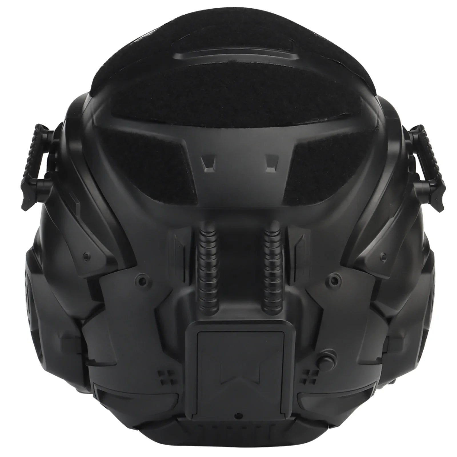 Assault I Airsoft Helmet Full Face Tactical Helmet with HD Headset Anti-Fog Fan 2 Pairs Lens Flip Mask for Outdoor CS