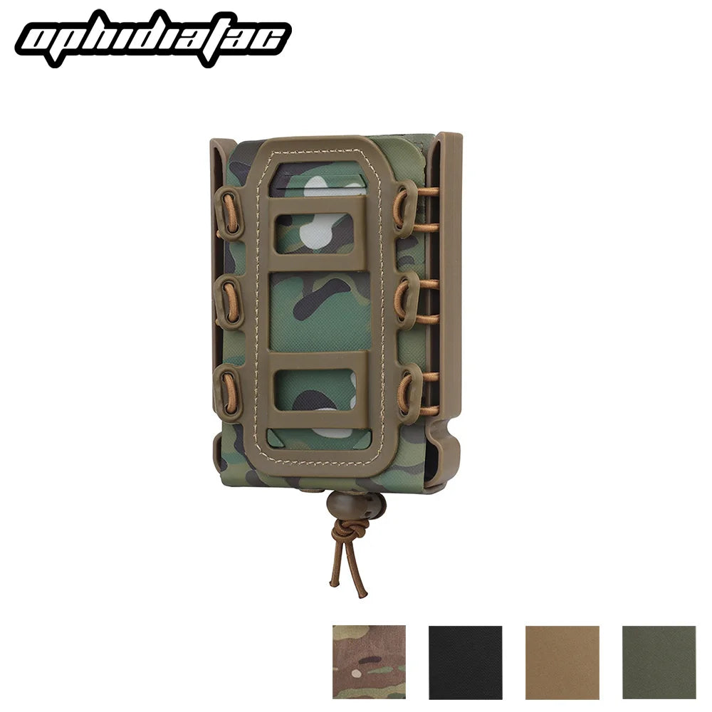 OPHIDIAN Fast Mag TPR Flexible Molle Magazine Pouch Carrier for Ar15 M4 5.56/7.62 Magazine Pouch Rifle Pistol Magazine Holder