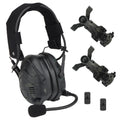 TH6B Wireless Tactical Headset with Noise Reduction Noise Reduction, Rechargeable Shooting Airsoft Earmuff Headphone
