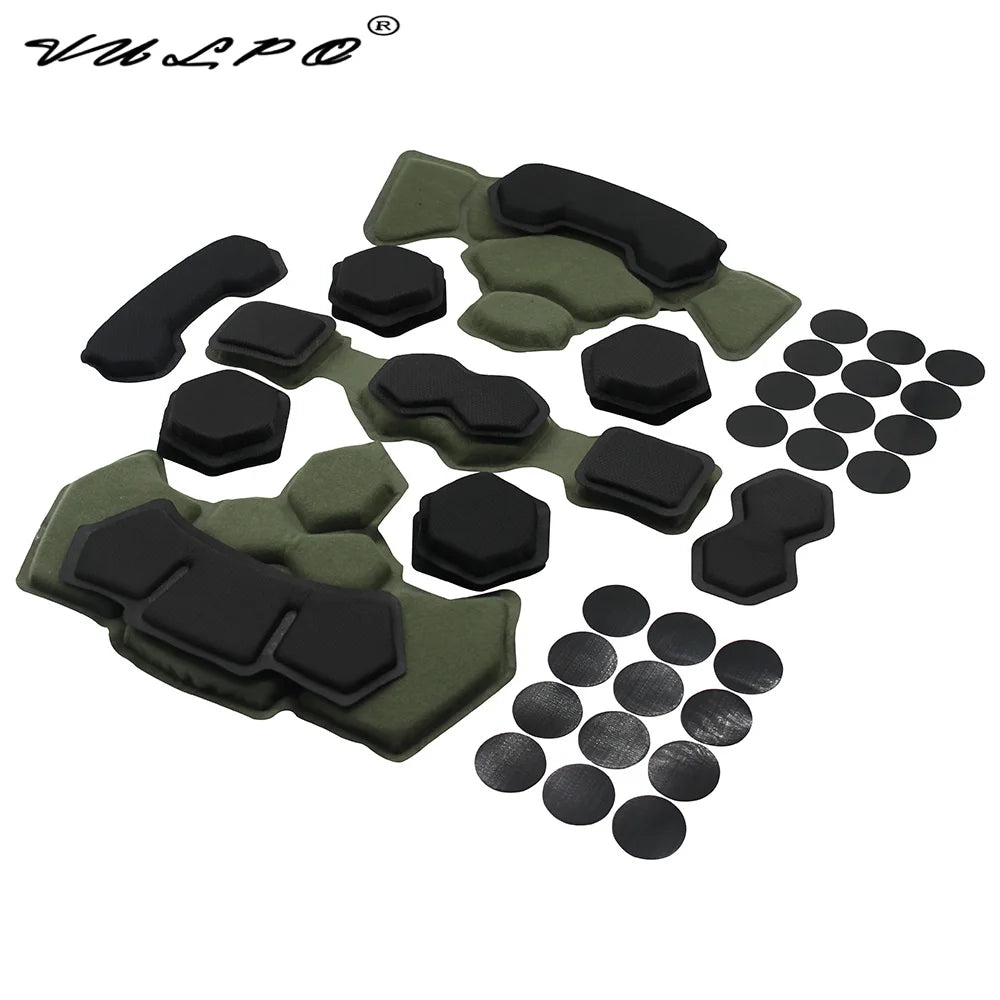VULPO Tactical Helmet Gen4 Memory Foam Pad Airsoft Paintball Helmet Protective Pads Internal Mat For Wendy Fast MICH ACH Helmet