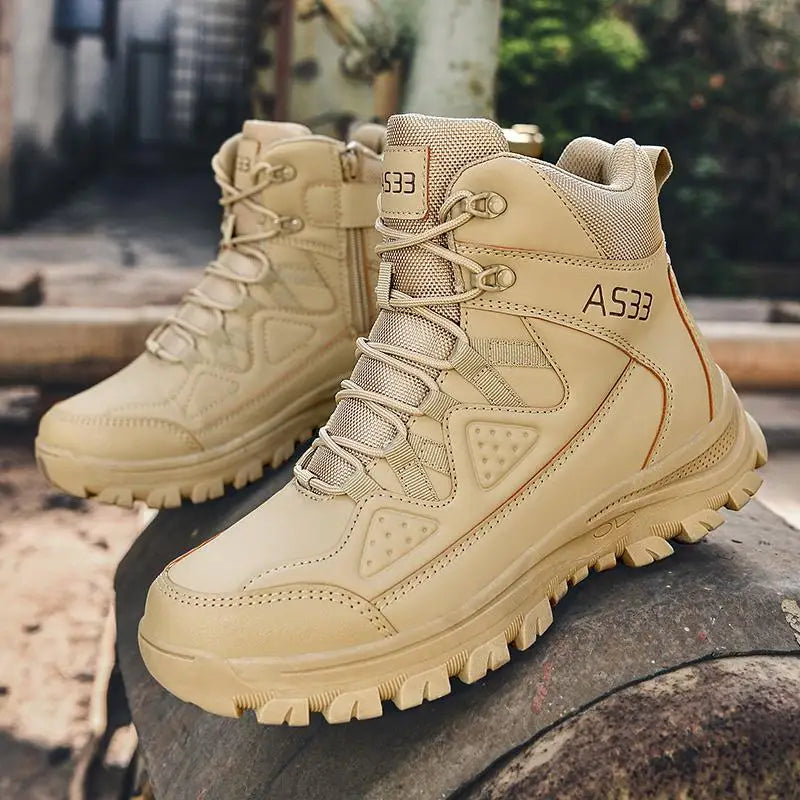 Men'S Mid Cut Duty Boots Outdoor Sports Men'S Boots Lightweight Work Boots For Men Breathable And Non-Slip Size 39-46