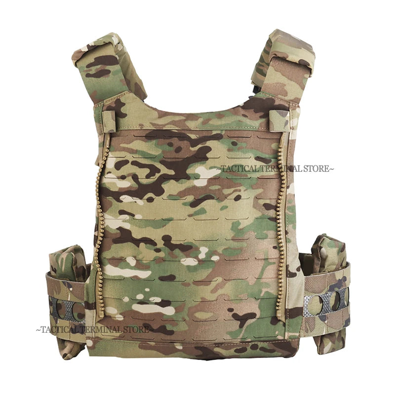 Ferro V5 FCPC Tactical Plate Carrier Quick Release Portable Body Armor Molle Airsoft Hunting Vest with 556 Triple Magazine Pouch