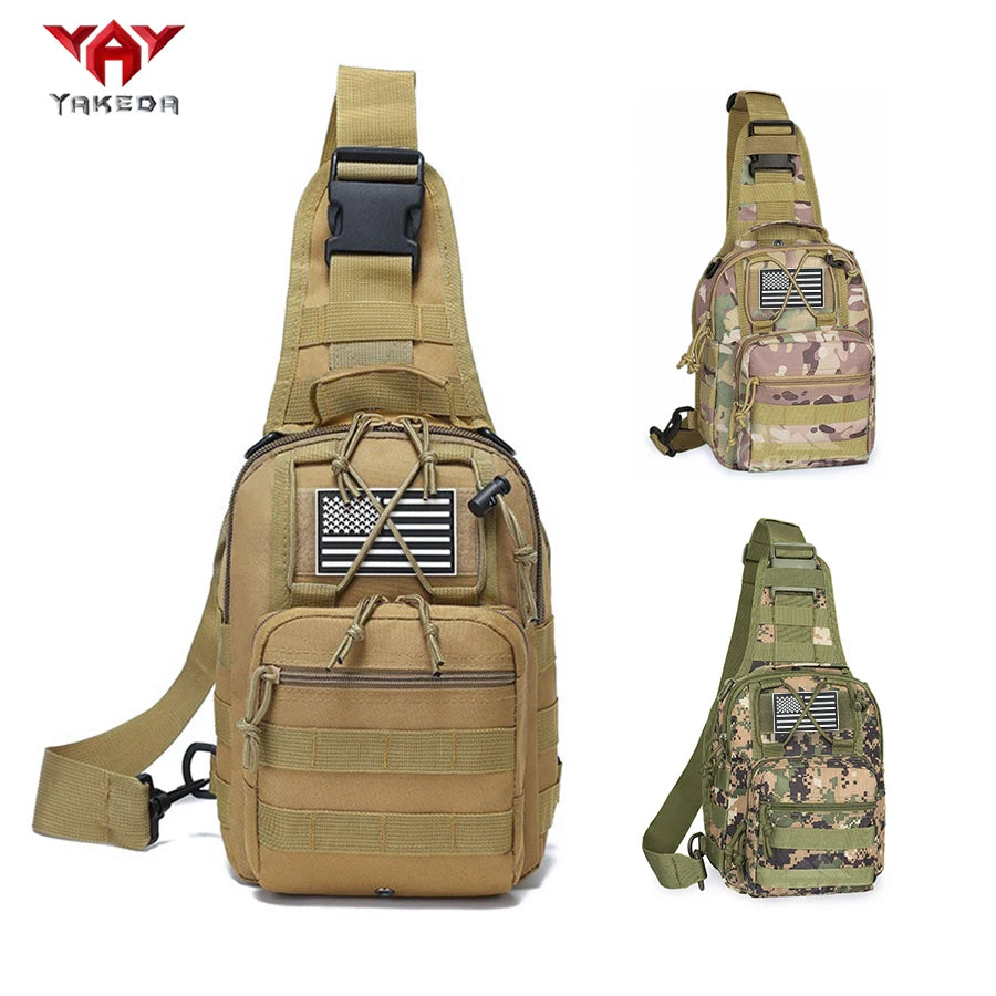 YAKEDA Multifunctional Outdoor Sling Bag, Casual Travel Chest Pack, Durable Daily Use Crossbody Bag for Men & Women