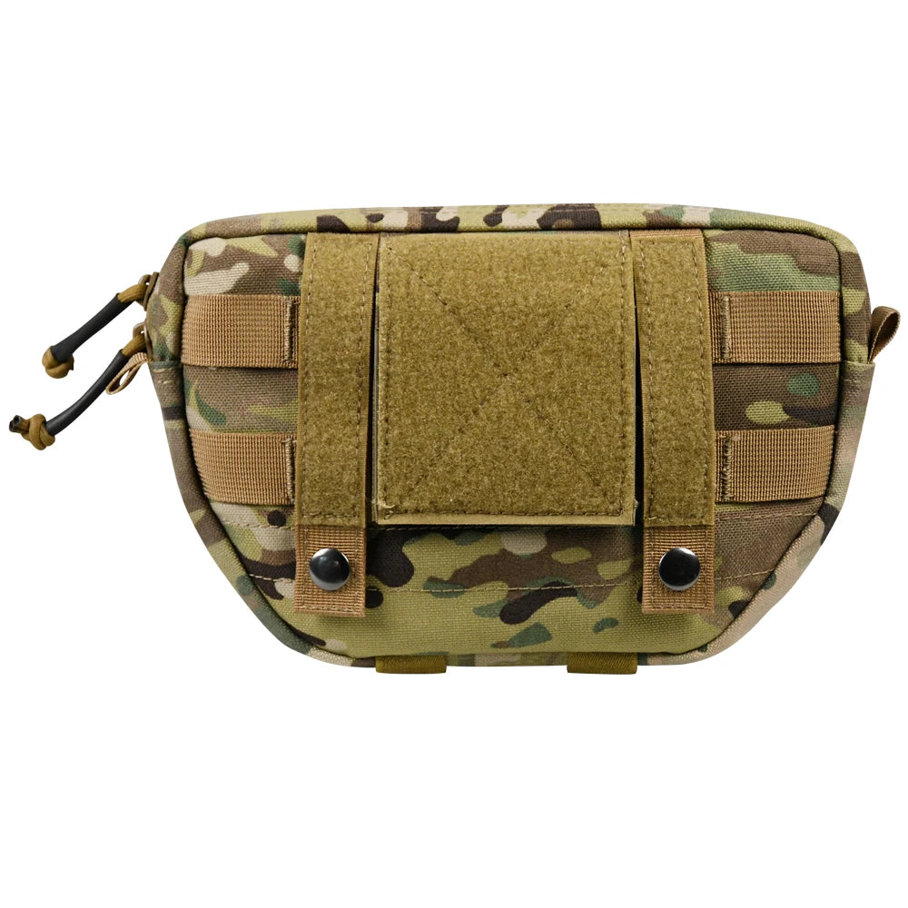1050D Sports Hunting Dump Pouch Nylon Front Pouch of Plate Carrier Chest Rig with Molle Carrying Kit Pouch