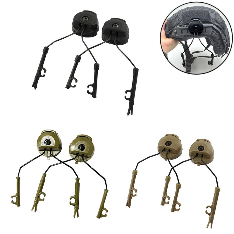 NEW Tactical Headset Bracket Fast Ops Core  Helmet ARC Rail Adapter Comtac II Series for Headset Mount for Tactical Shooting