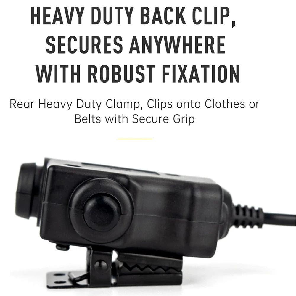 EARMOR Tactical PTT Tactical Headset Button activated push-to-talk PTT adapter M51 KENWOOD,BAOFENG  interface
