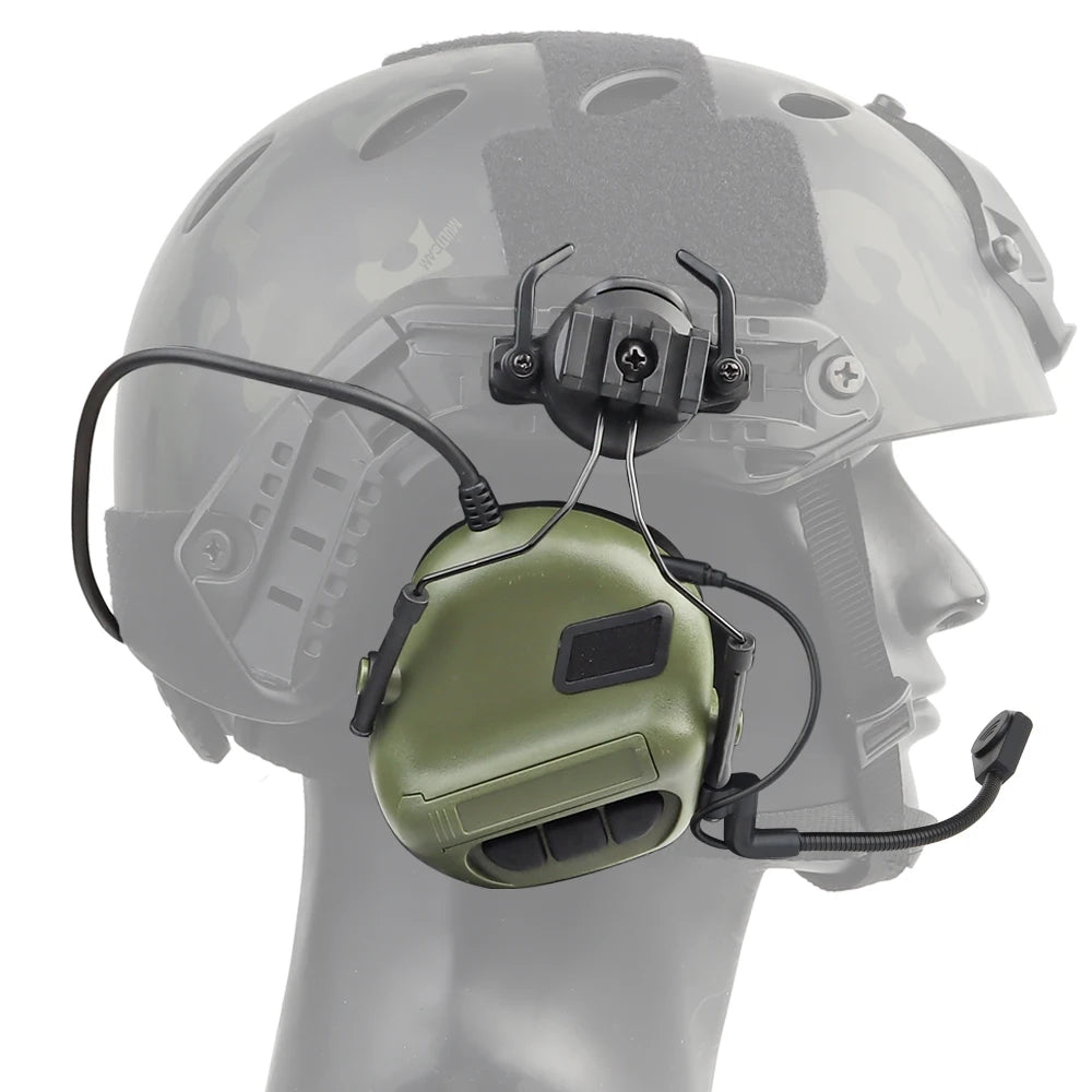 Tactical Fifth Generation Sound Pickup and Noise Reduction Foldable Headset Headphones Shooting Hunting PTT Adapter