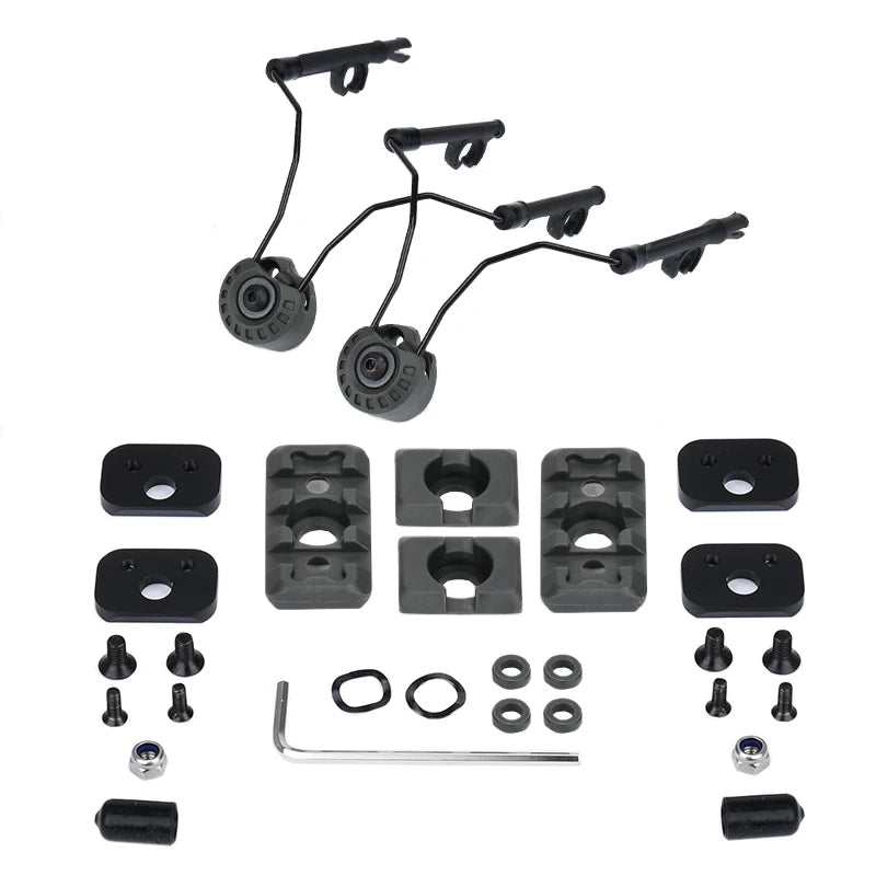 WADSN Sordin Tactical Headset Bracket 360° adjust Fast Headset Rail Suspension Adapter Mount MSA C2 Helmet Accessories