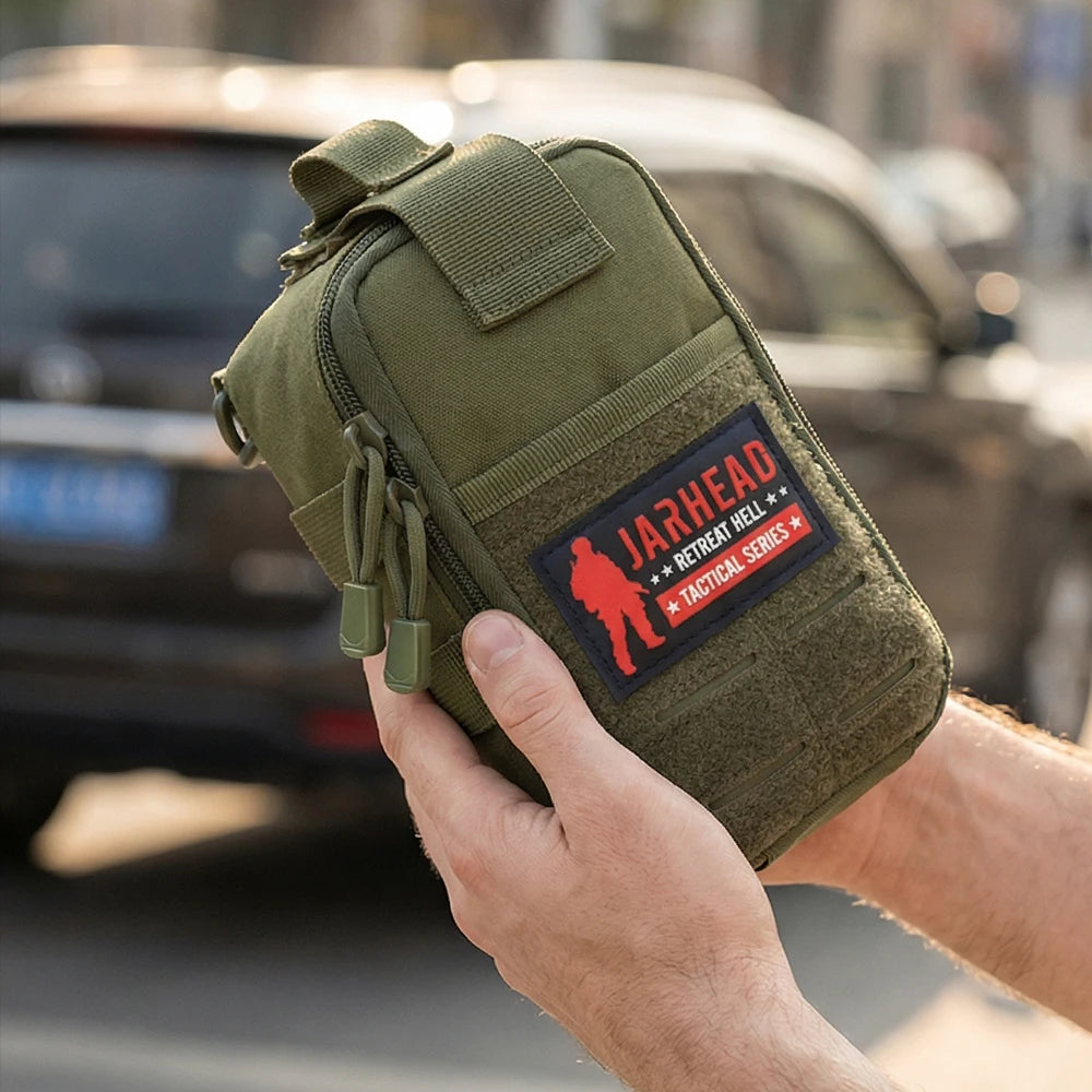Tactical MOLLE First Aid Pouch 600D Nylon Water Resistant EDC Medical Bag Organizer for Outdoor Hunting Hiking Camping