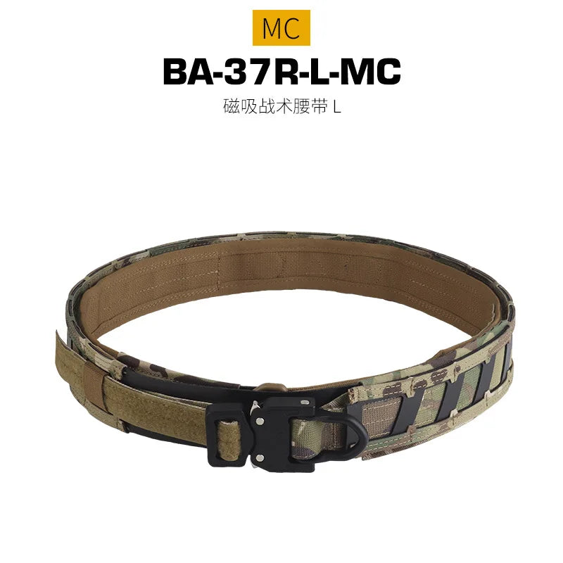 Hot Tactical Magnetic Quick Positioning Waist Belt M System Mounted with Inner and Outer Double-Layer Waist Belts