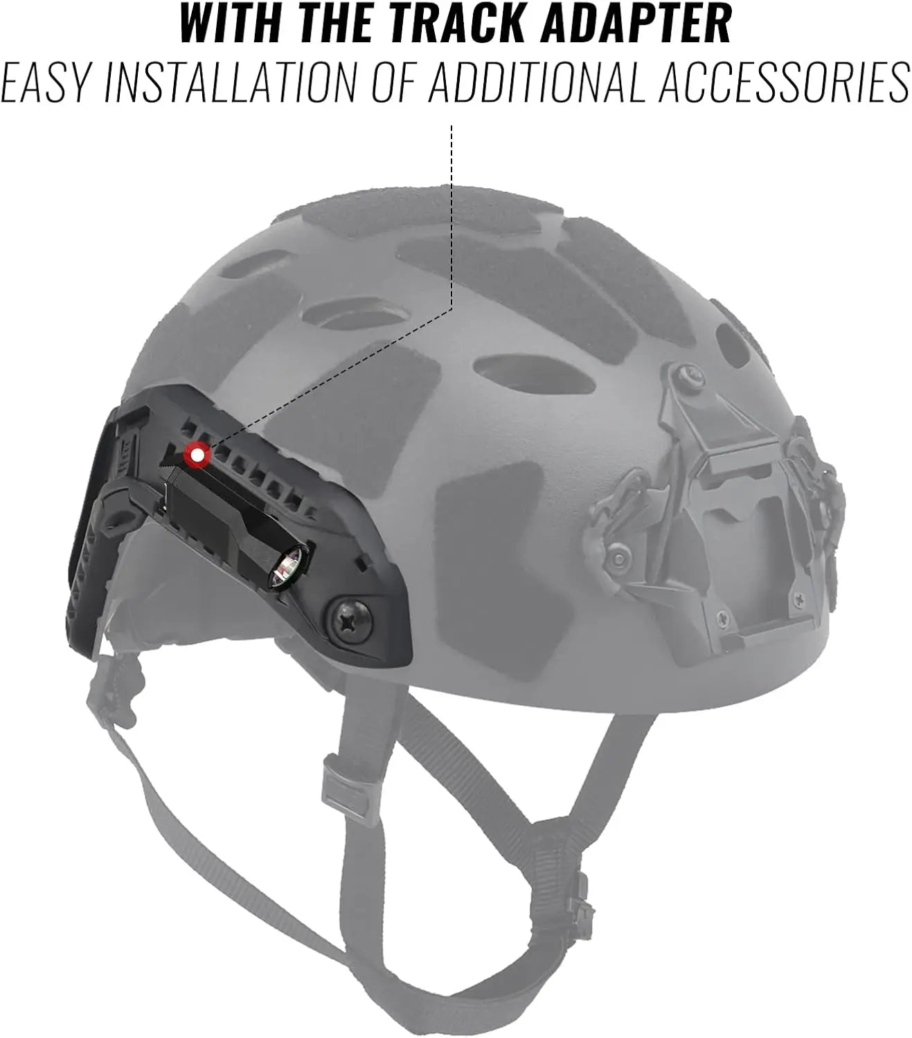 New FAST Helmet ARC Side Guide Rails Set – Tactical Combat Rail Mount for Hunting Paintball Airsoft CS Helmet Accessories